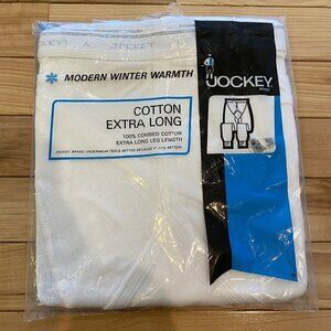 VTG 1971 NOS Jockey Modern Winter Warmth Cotton Thermal Underwear 42 XLong White